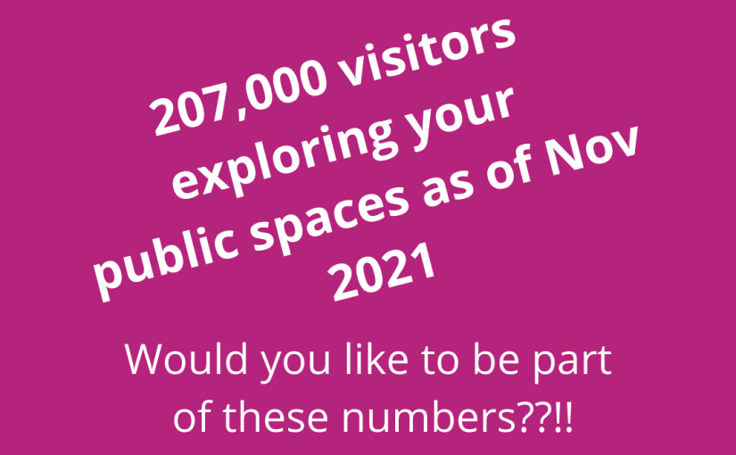 207,000 visitors to public spaces